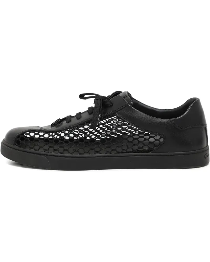 Gianvito Rossi Gestrickte Sneakers - Schwarz Schwarz