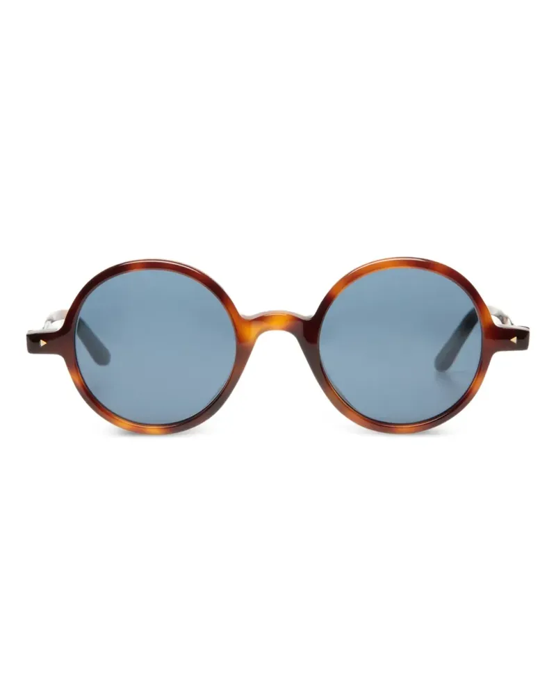 Bally Sonnenbrille mit rundem Gestell - Braun Braun