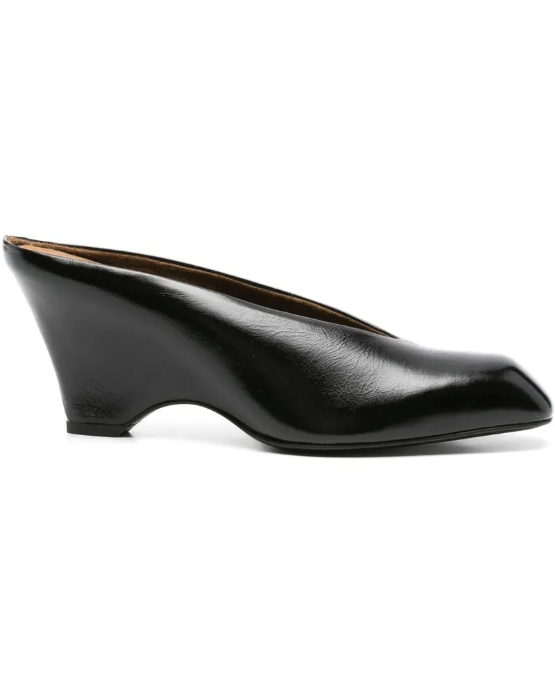 KHAITE Mules mit Wedge-Absatz - Schwarz Schwarz