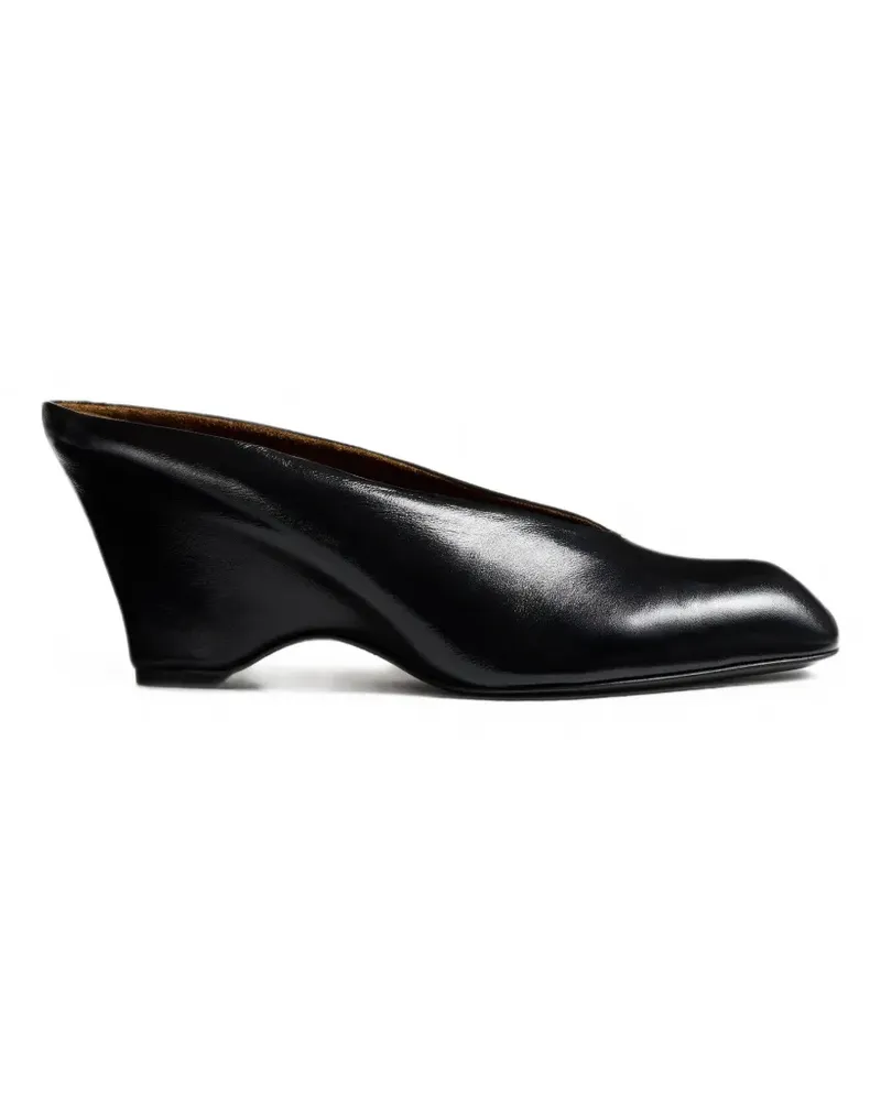 KHAITE Mules mit Wedge-Absatz - Schwarz Schwarz
