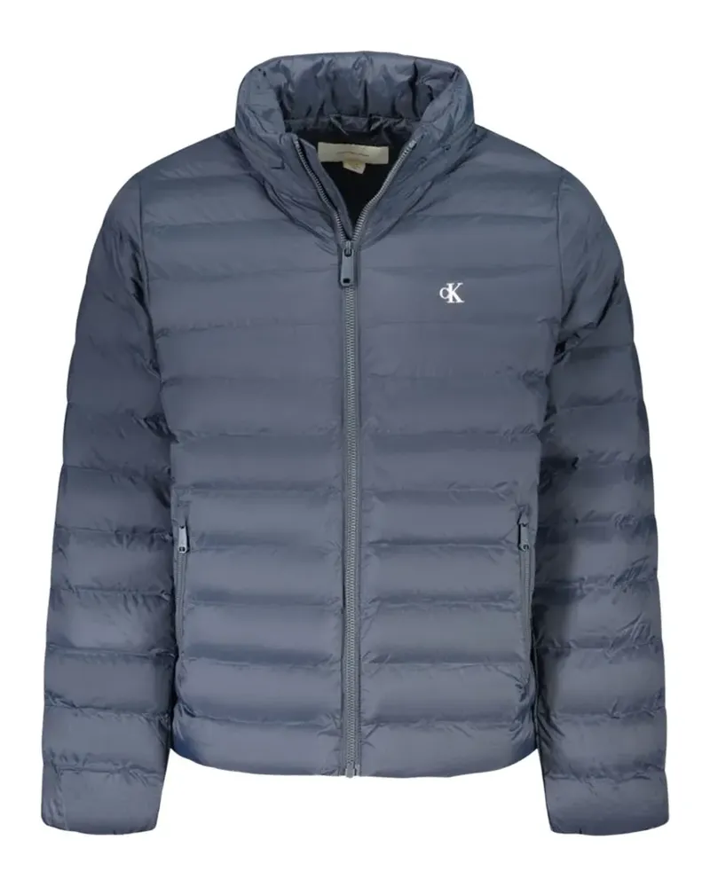 Calvin Klein logo-print quilted jacket - Blau Blau