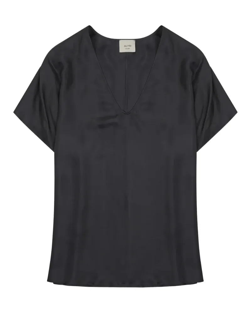 ALYSI Bluse aus Seide - Grau Grau