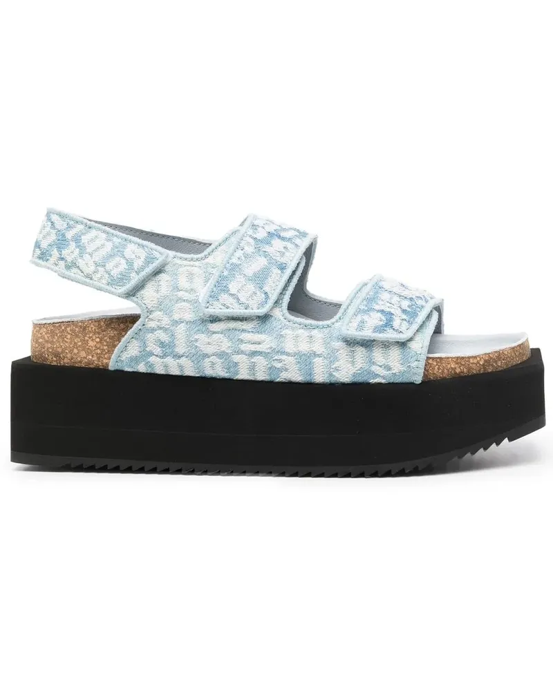 Palm Angels Sandalen mit Monogramm-Jacquard - Blau Blau