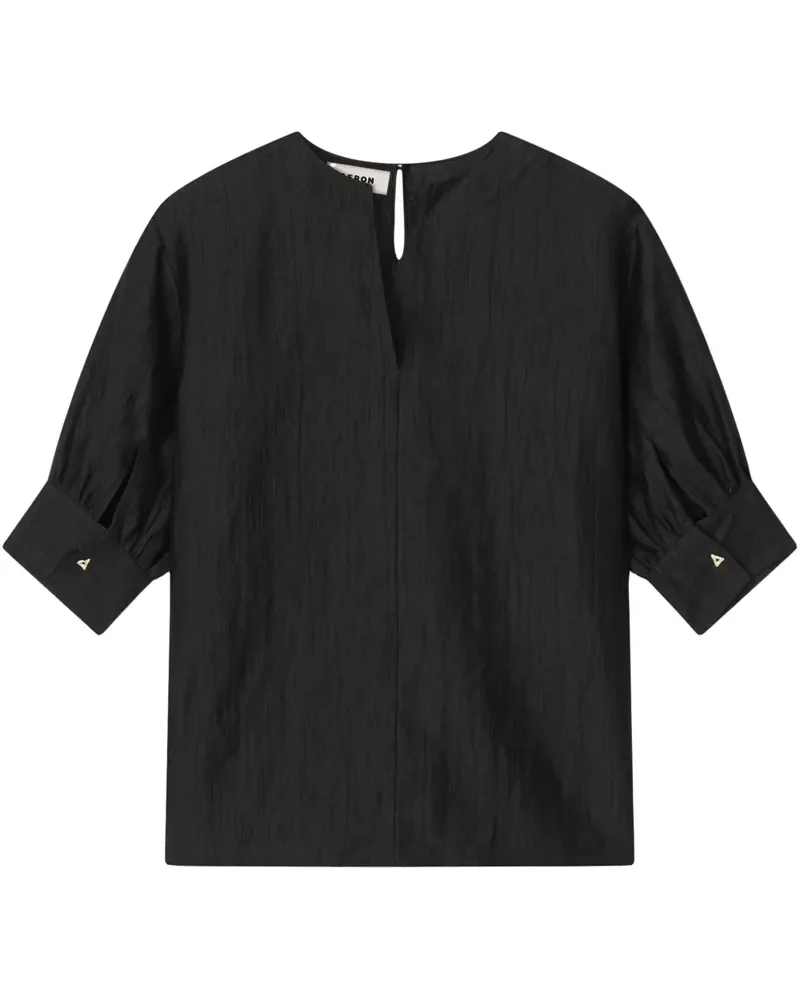 AERON Bluse aus Popeline - Schwarz Schwarz