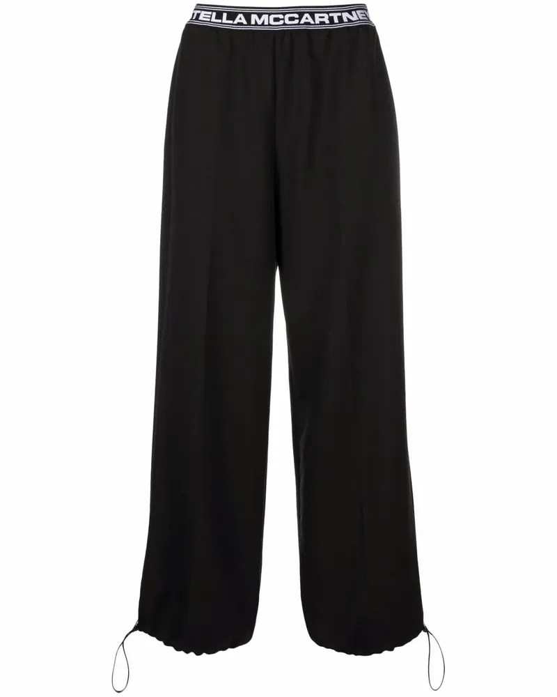 Stella McCartney Hose mit Logo-Bund - Schwarz Schwarz