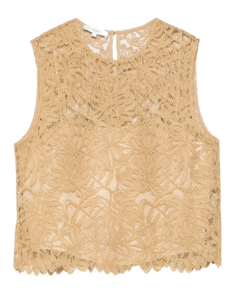 Vince lace cropped top - Nude Nude