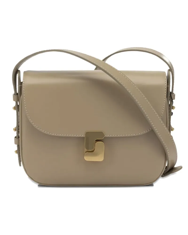 Soeur mini Belissima leather crossbody bag - Nude Nude