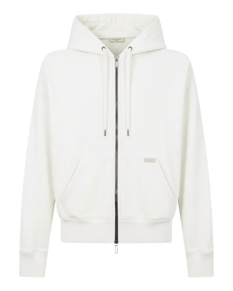 Paolo Pecora Milano zip-up cotton hoodie - Weiß Weiß