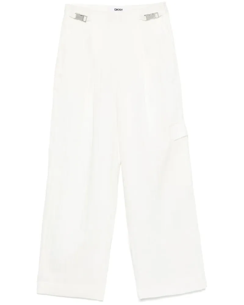 DKNY Cargohose aus Twill - Weiß Weiß
