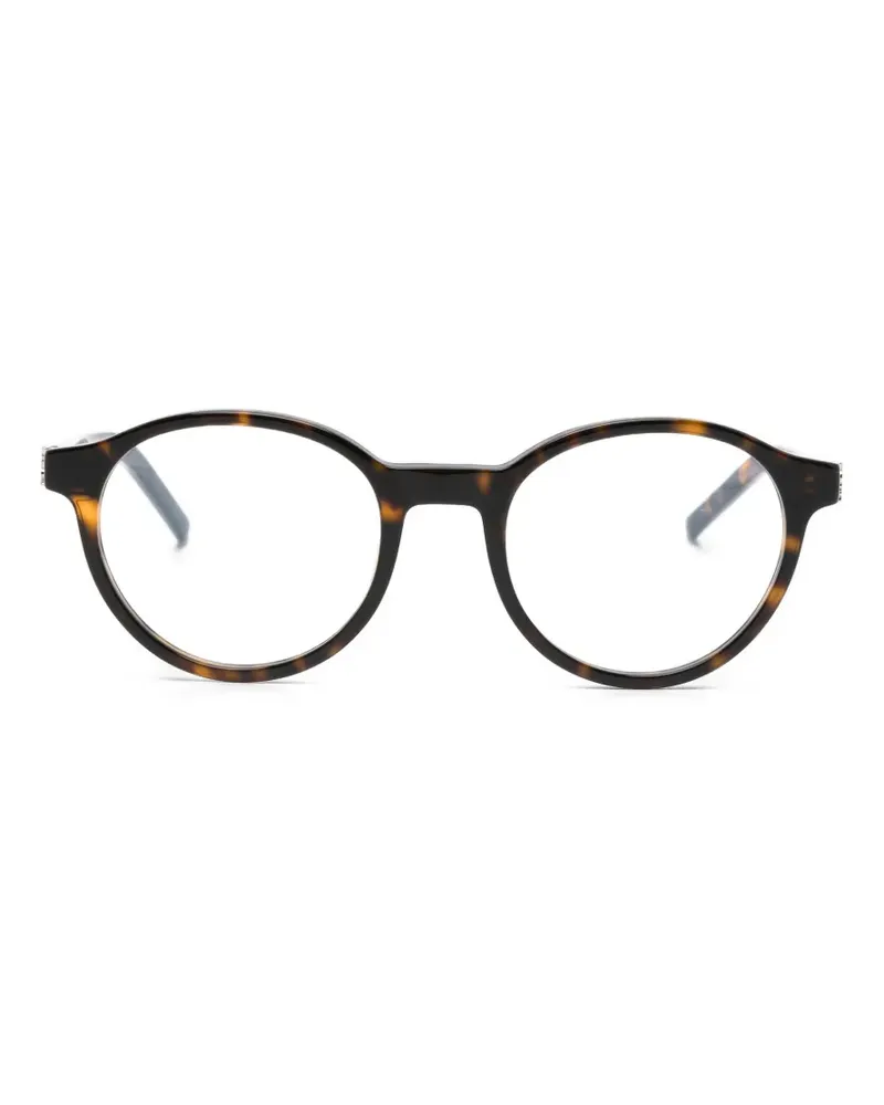 Saint Laurent Brille mit rundem Gestell - Braun Braun