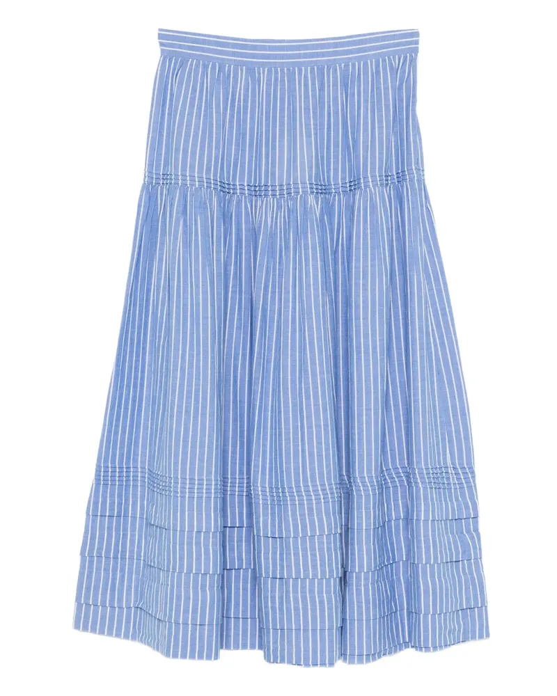 DÔEN Rock mit Streifen - Blau Blau