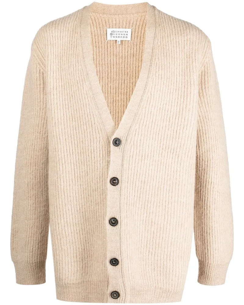 Maison Margiela Cardigan aus Alpakawollgemisch - Nude Nude