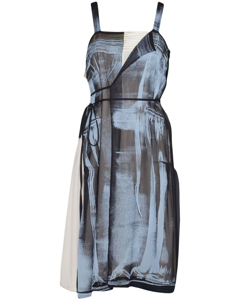 Maison Margiela Kleid aus Seide - Blau Blau