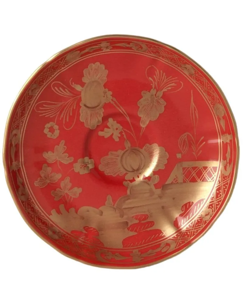 Ginori 1735 Oriente Italiano Kaffeeuntersetzer (13,5cm) - Rot Rot