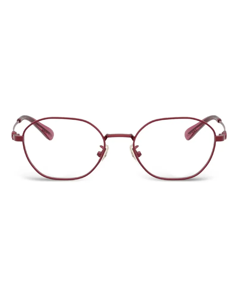 Coach Geometrische Brille aus Titan - Violett Violett