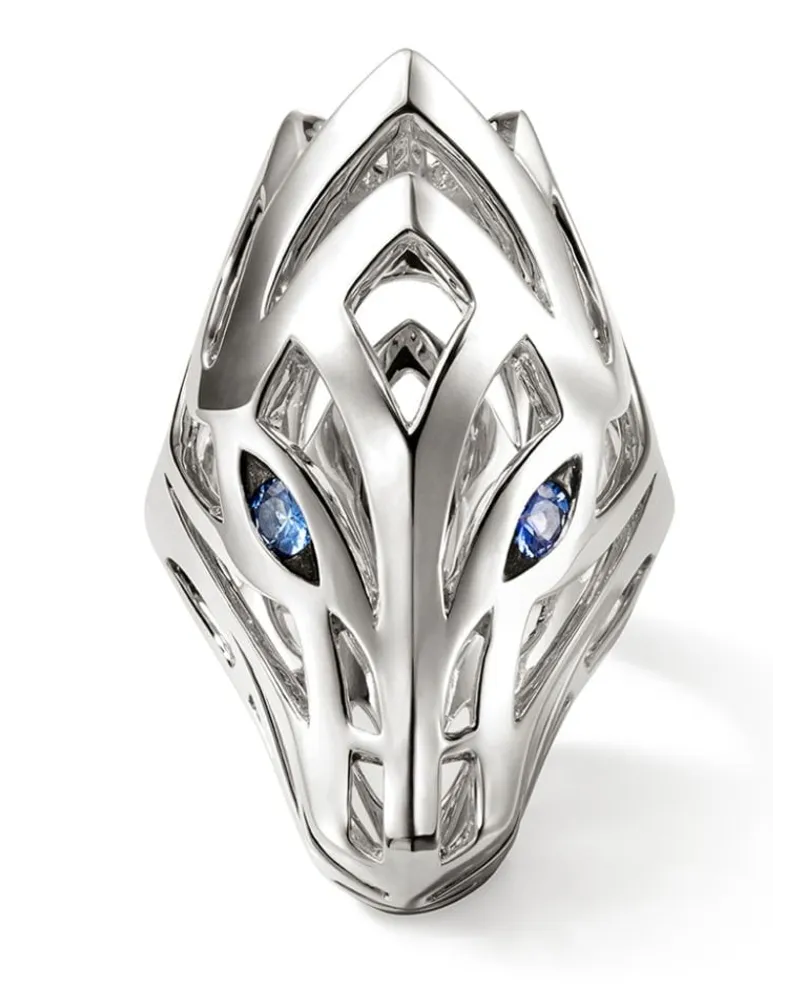 John Hardy Naga Saddle Sterlingsilberring Silber