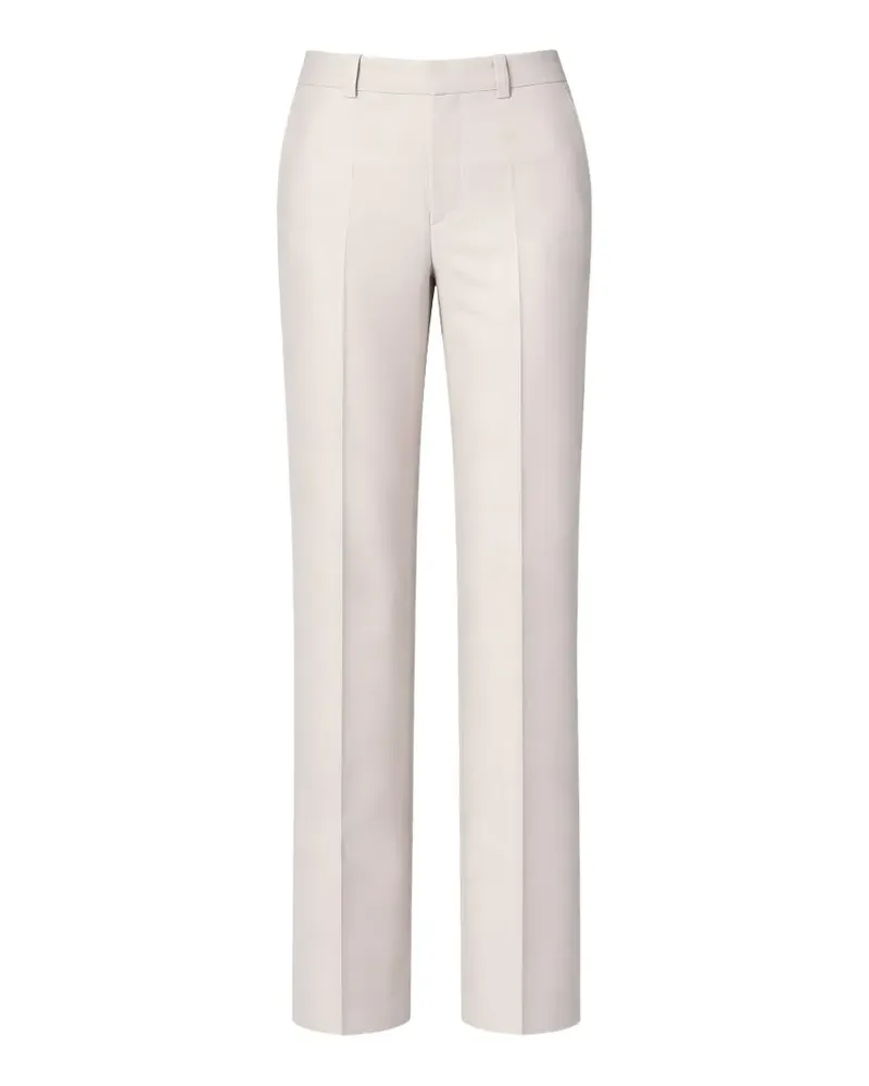 Victoria Beckham pressed-crease wide-leg trousers - Nude Nude