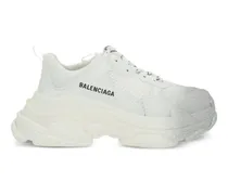 Triple S Sneakers mit Glitter-Graffiti - Weiß