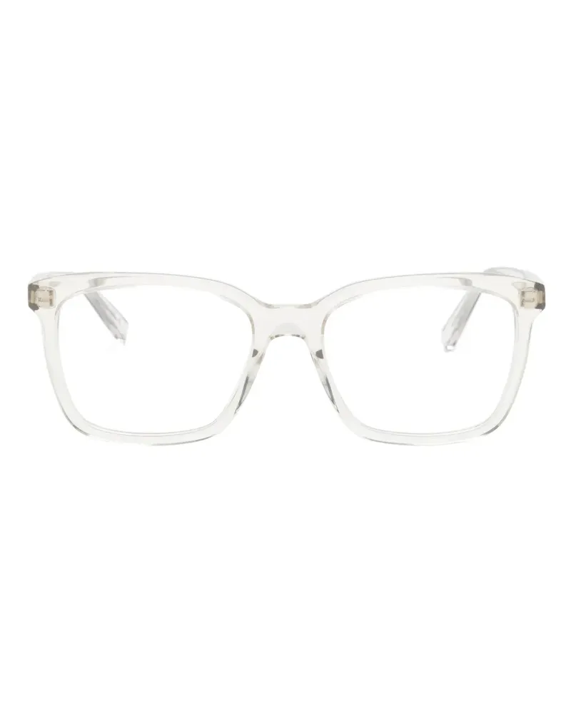 Saint Laurent Brille mit eckigem Gestell - Nude Nude
