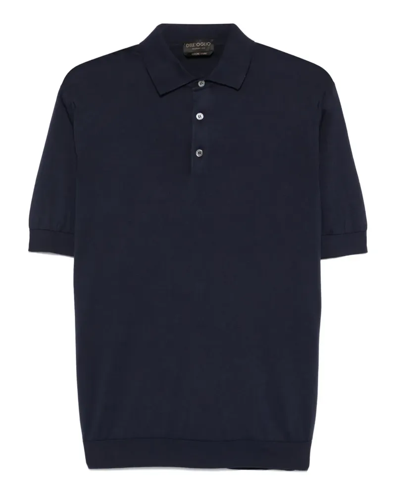 Dell'oglio Klassisches Poloshirt - Blau Blau