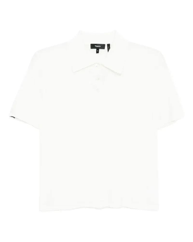 Theory Gestricktes Poloshirt - Nude Nude