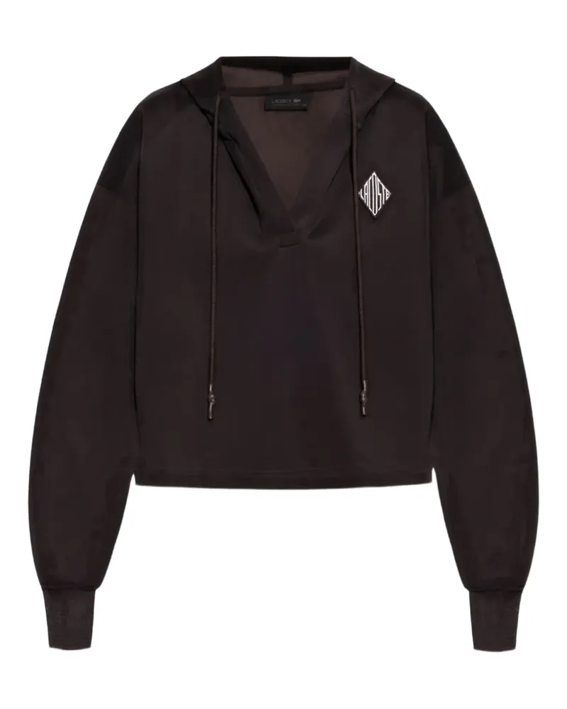 Lacoste Hoodie mit Logo-Patch - Braun Braun