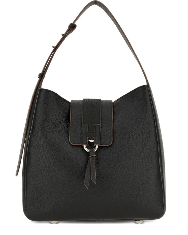 Hogan Schultertasche mit Quaste - Schwarz Schwarz