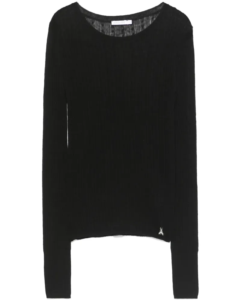 Patrizia Pepe Fein gestrickter Pullover - Schwarz Schwarz