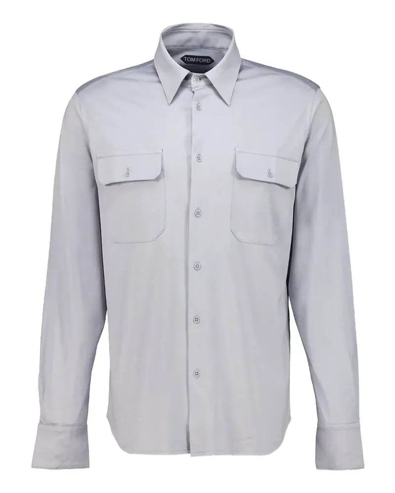 Tom Ford button-up chest-pocket shirt - Grau Grau
