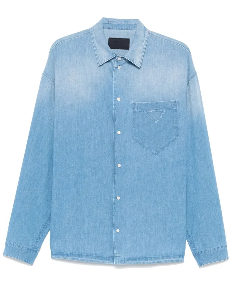 Prada Klassisches Jeanshemd - Blau Blau