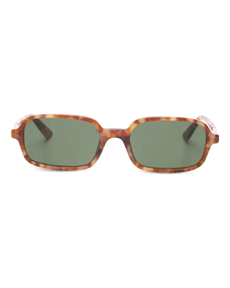 Chloé tortoise rectangle sunglasses - Braun Braun