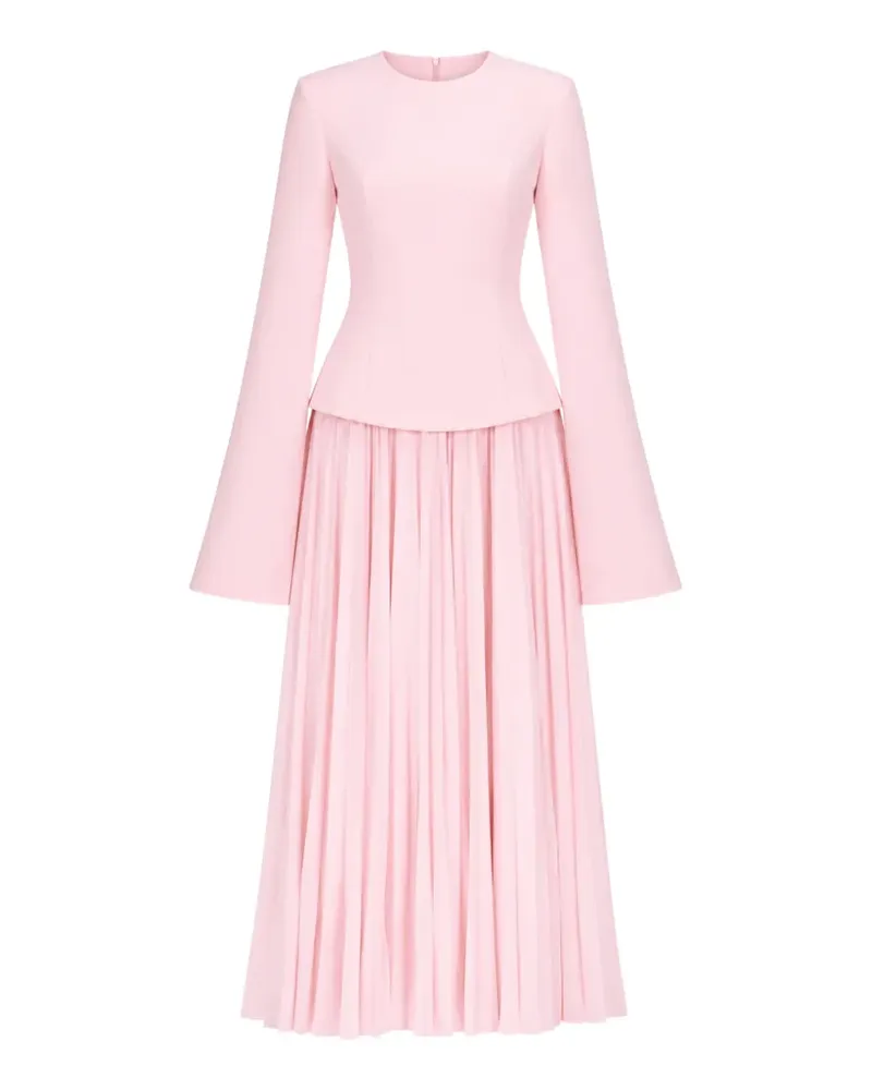 Solace London Callisto pleated-skirt maxi dress - Rosa Rosa