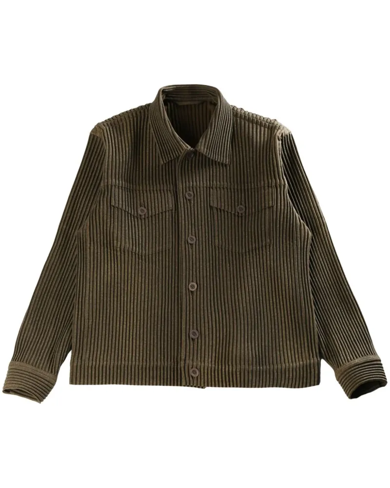 Issey Miyake Wool Like Light shirt jacket - Braun Braun
