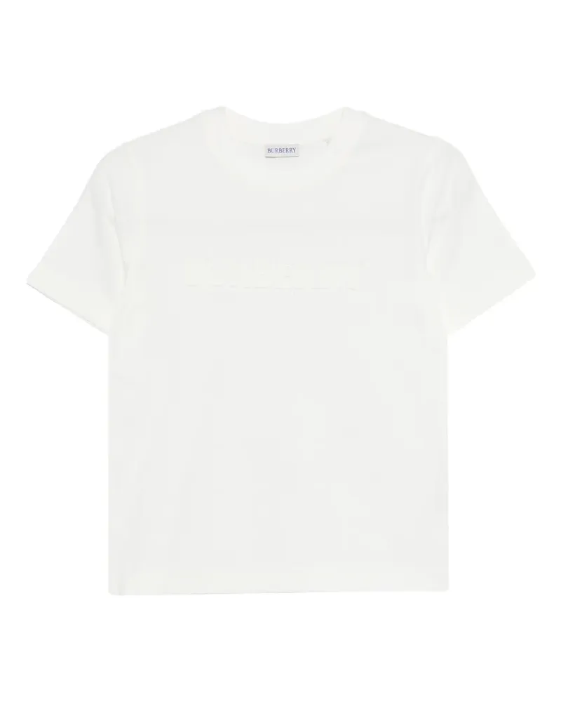 Burberry T-Shirt mit Prägung - Weiß Weiß