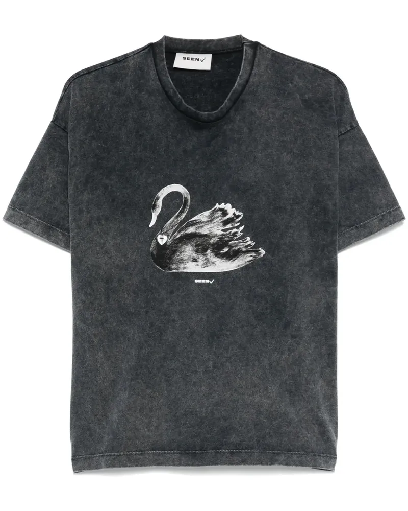 Seen Users Black Swan T-Shirt - Grau Grau
