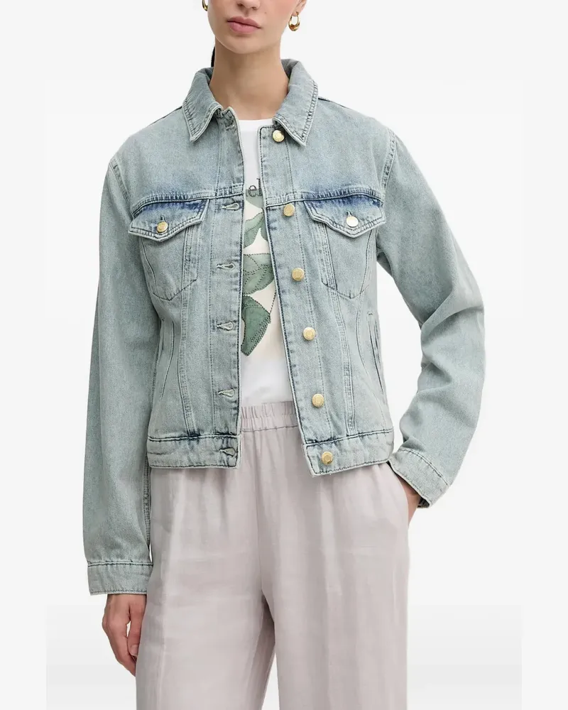 Sisley Geknöpfte Jeansjacke - Blau Blau