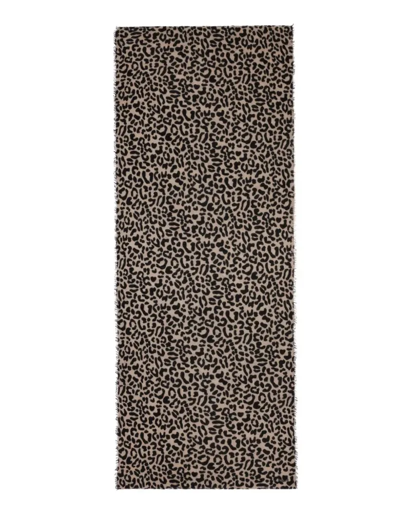 Faliero Sarti Samira leopard-print scarf - Nude Nude