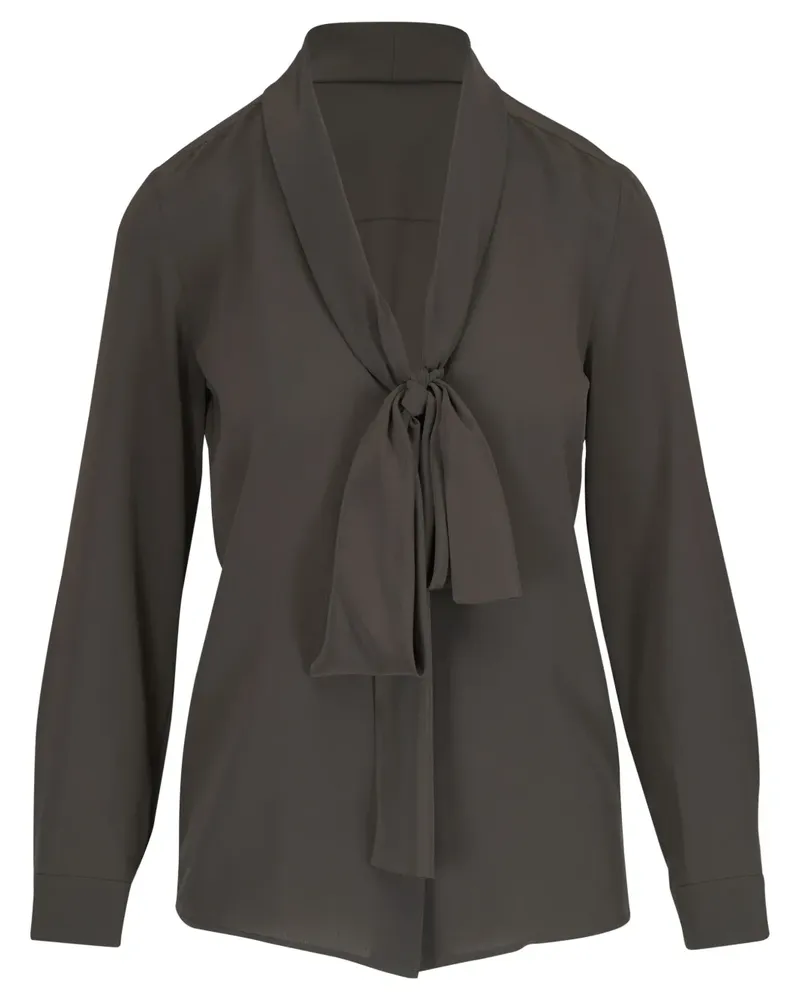 Nili Lotan Bluse mit Schleifenkragen - Grün Grün