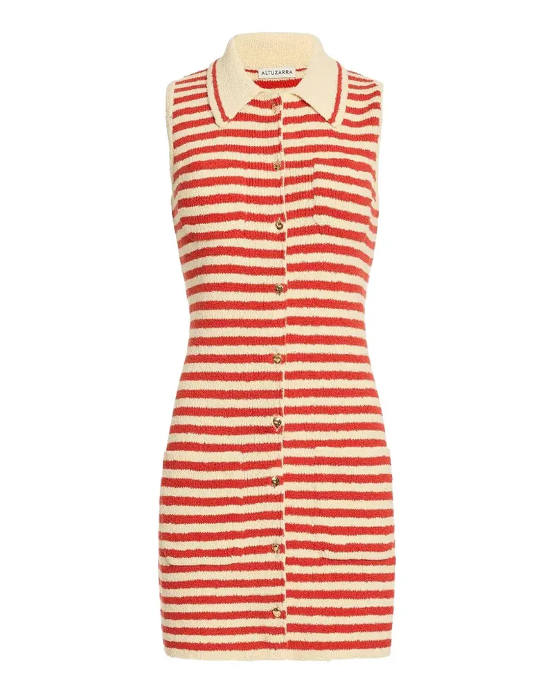 Altuzarra Gestreiftes Mamie Minikleid - Rot Rot