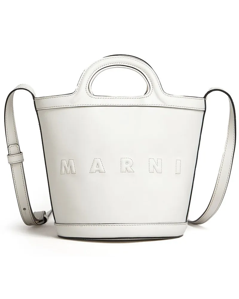Marni Große Tropicalia Handtasche - Weiß Weiß