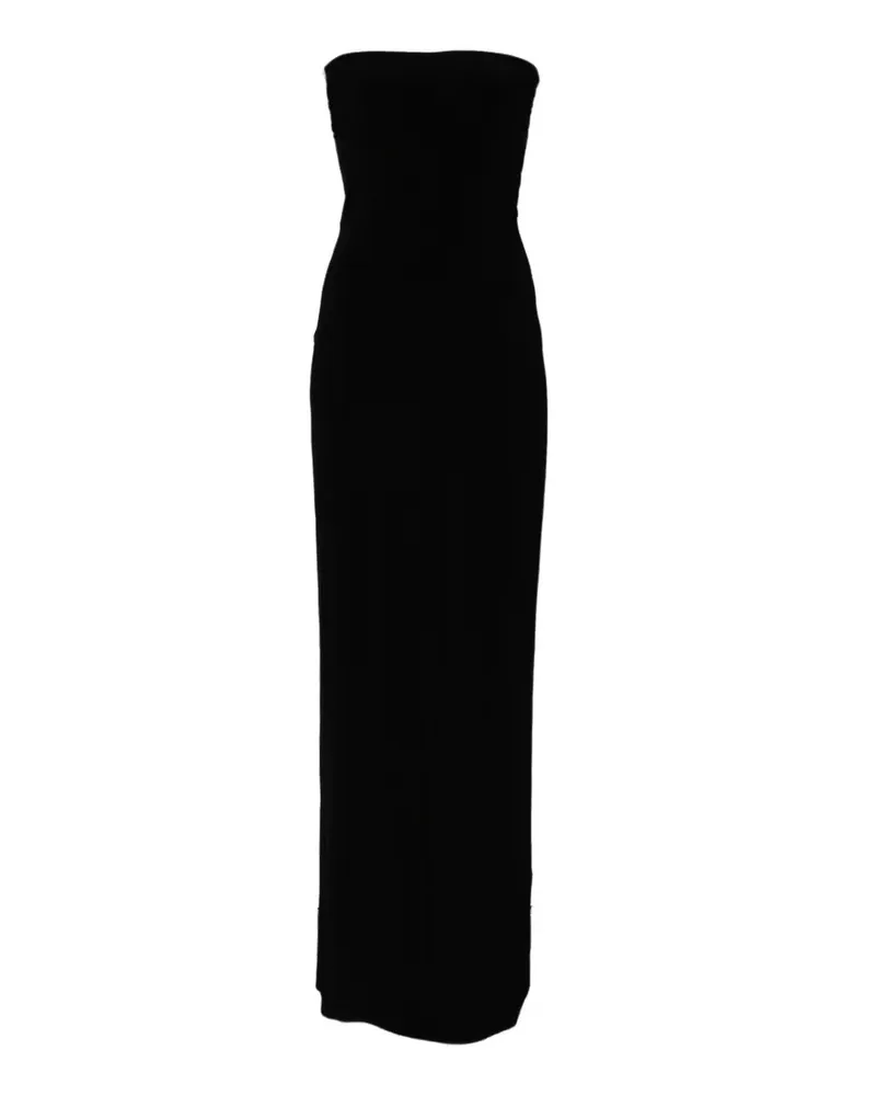 Norma Kamali strapless maxi dress - Schwarz Schwarz