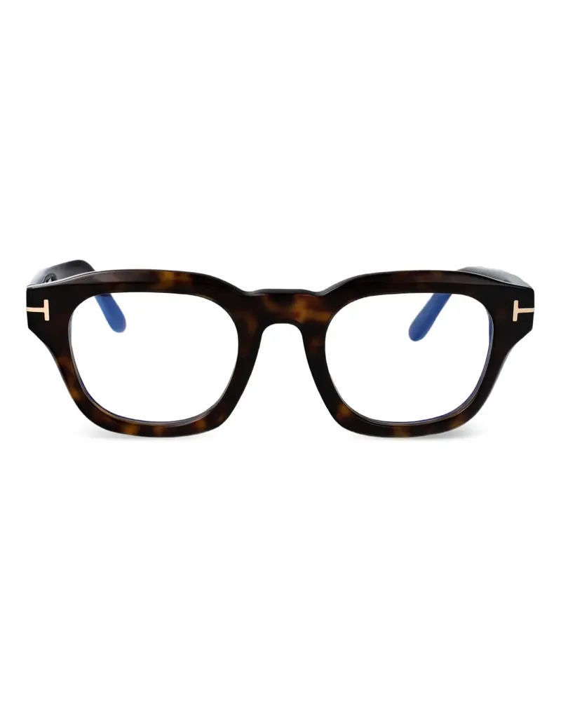 Tom Ford Brille mit eckigem Gestell - Braun Braun