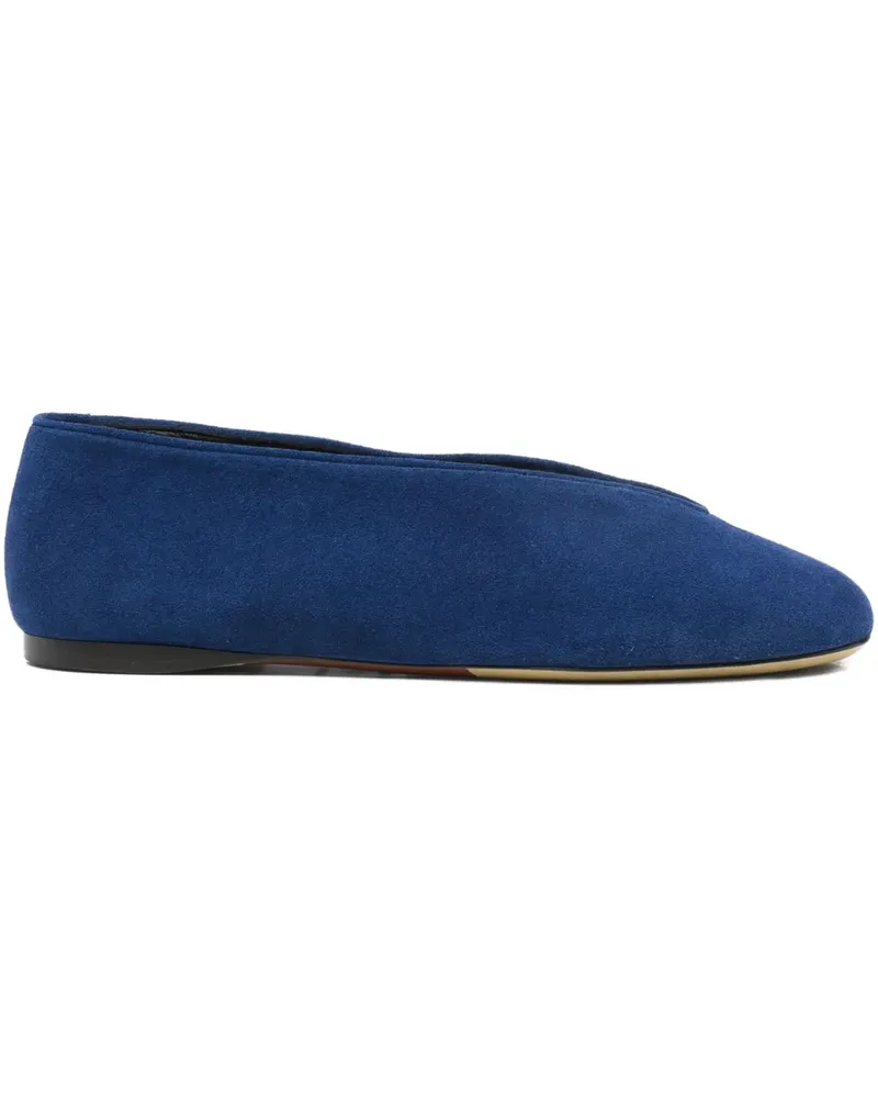 Moschino Ballerinas aus Wildleder - Blau Blau
