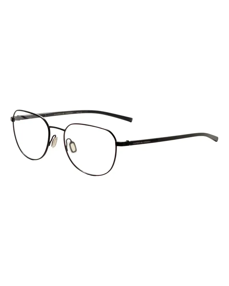 Porsche Design geometric-frame glasses - Schwarz Schwarz