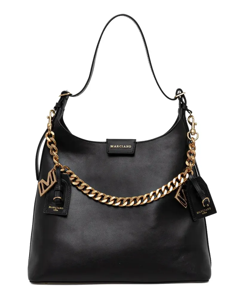 MARCIANO Los Angeles Schultertasche aus Leder - Schwarz Schwarz