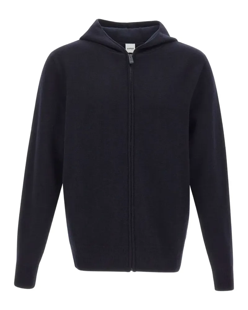 ASPESI Kapuzenjacke mit Reißverschluss - Blau Blau