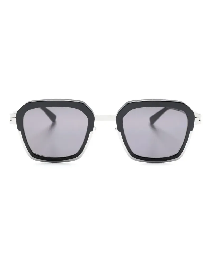 Mykita Misty Sonnenbrille mit eckigem Gestell - Schwarz Schwarz