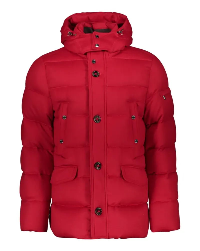 MOORER padded hooded jacket - Rot Rot