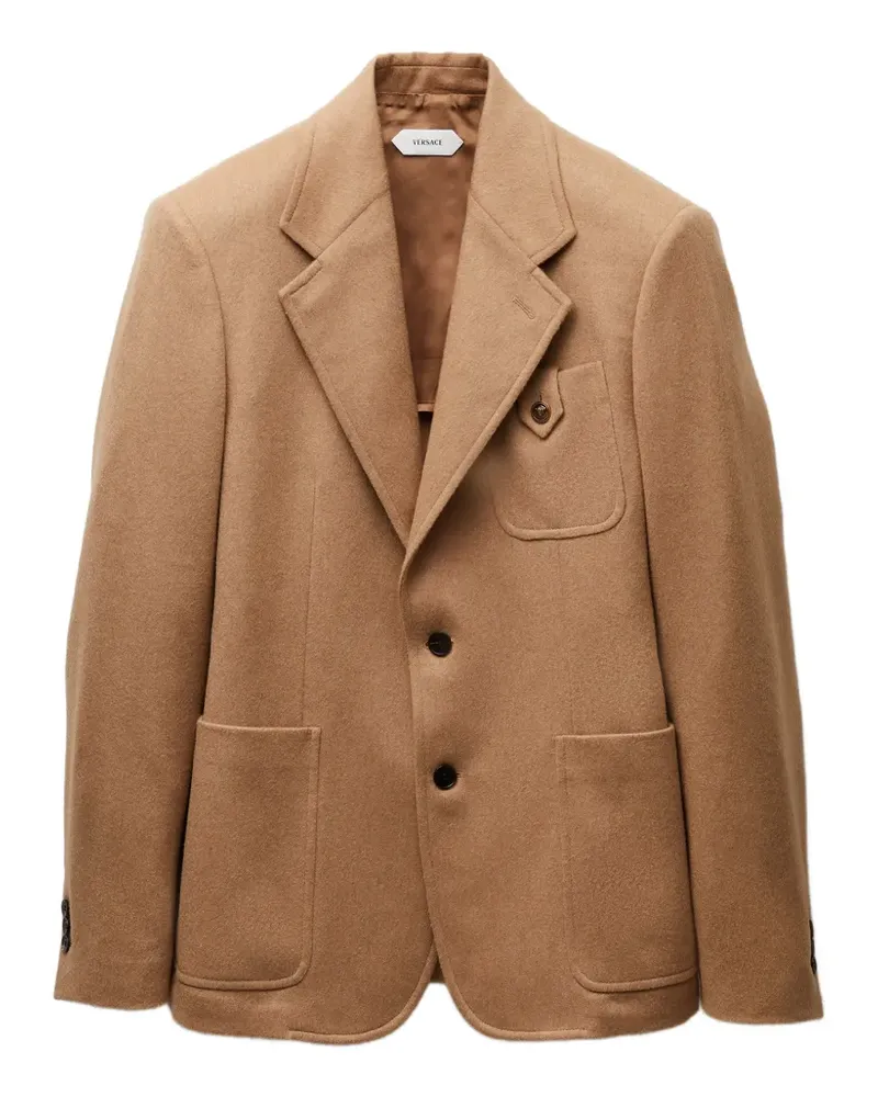 Versace camel hair blazer - Nude Nude