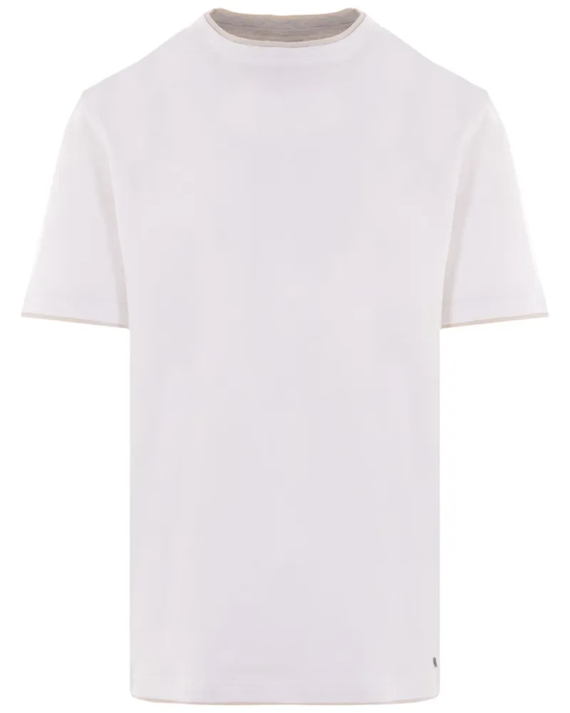 Eleventy Klassisches T-Shirt - Weiß Weiß